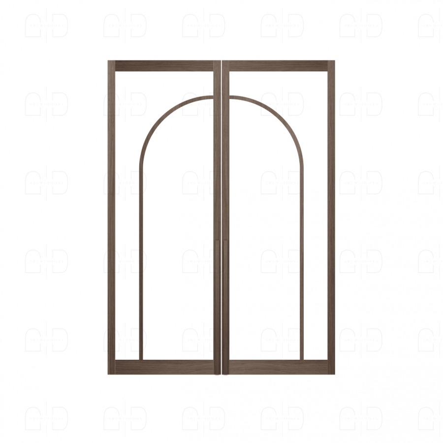 Interieurontwerp 3D - deur Saffier Rookbruin - Lijn M