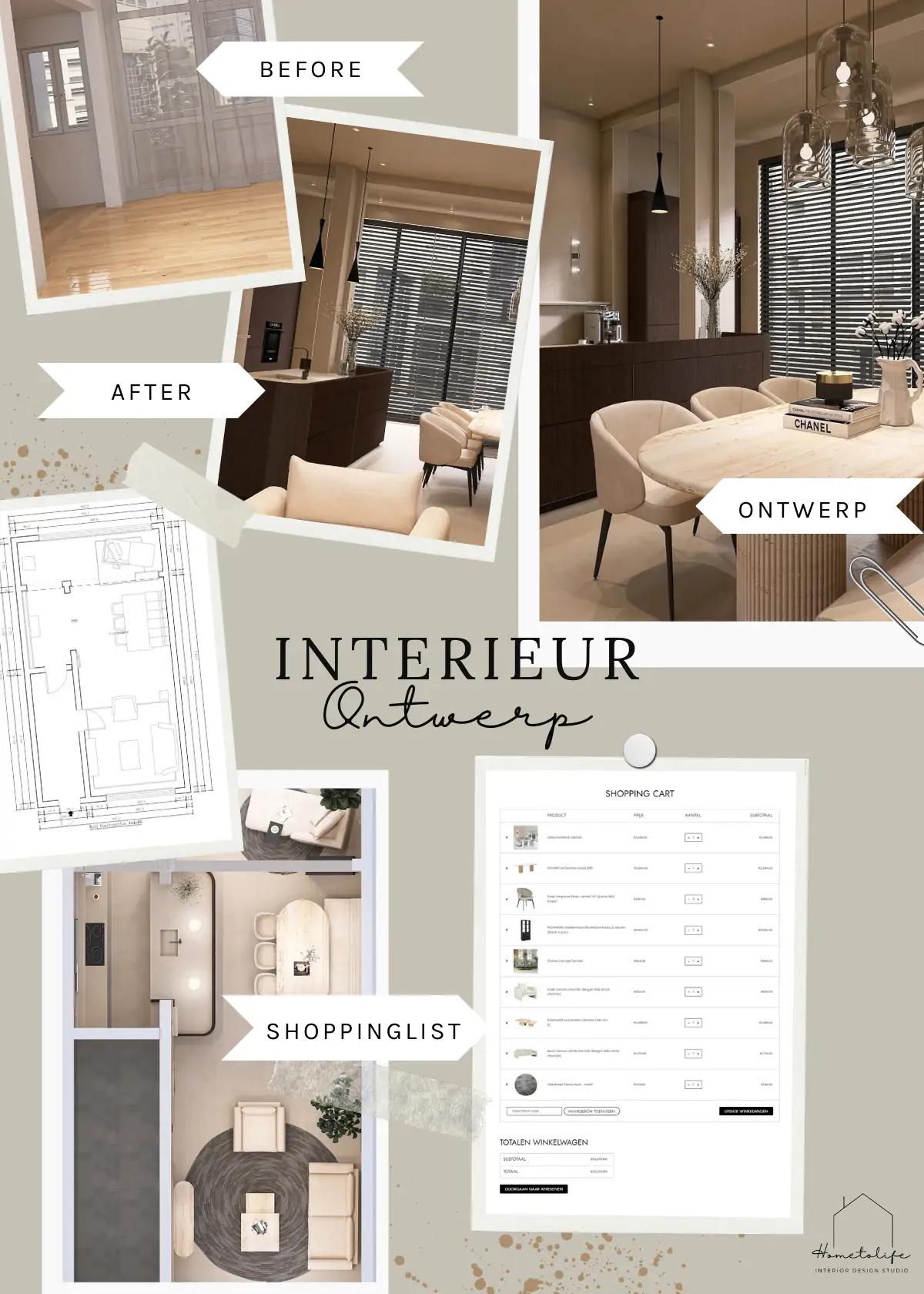 Interieurontwerp in levensecht 3D bij Hometolife3D