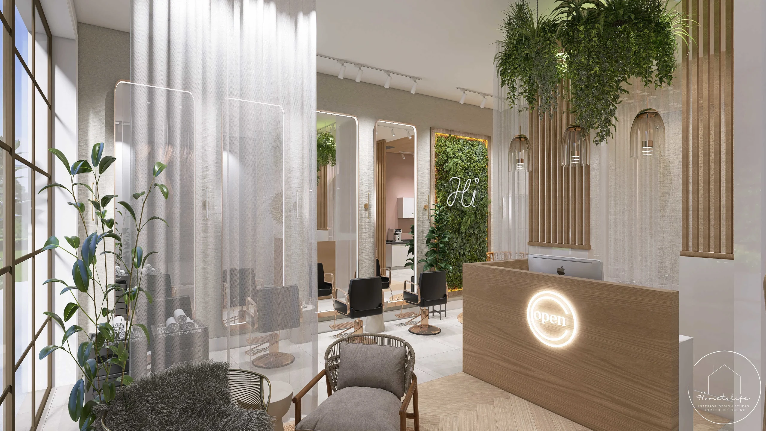 Beauty Salon Interior Design 3D - Hometolife3D